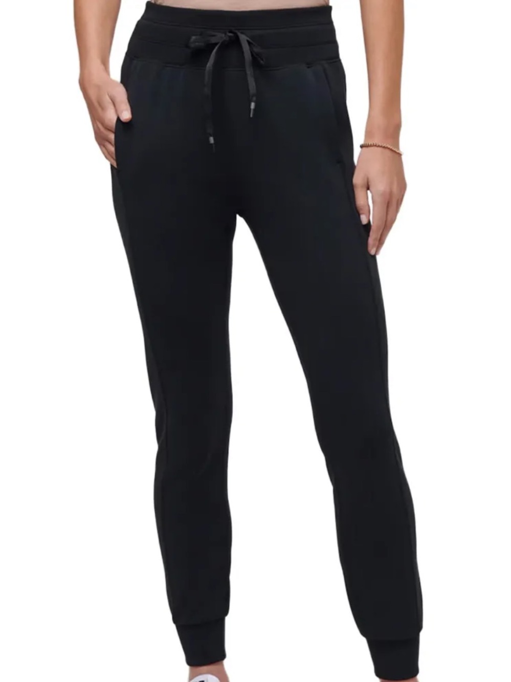 TravisMathew Women’s Skyloft Soft Black Joggers Pull On Lounge Pants Medium